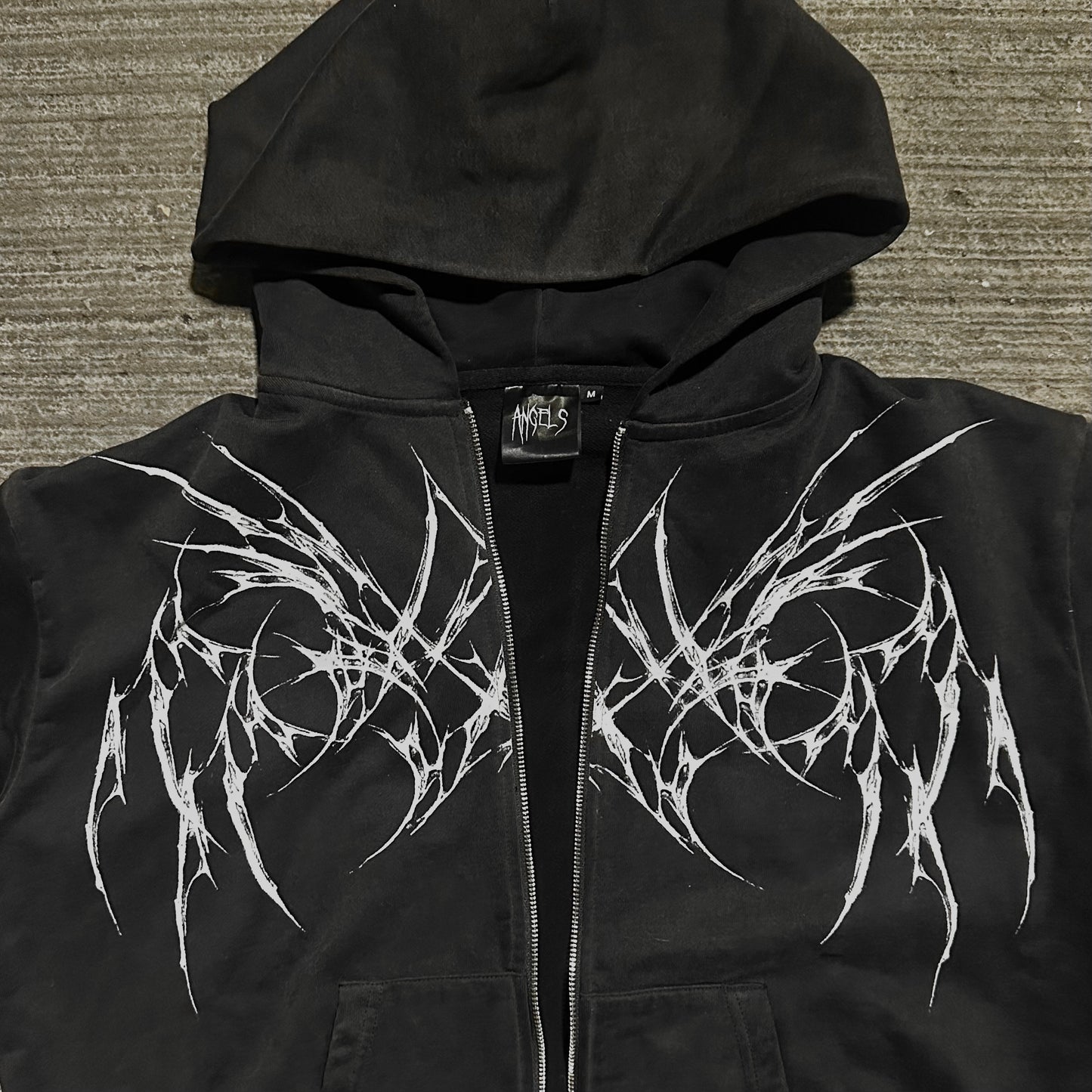 Resurgence Zip-Up (Washed) - Bloody Angels Clothing 