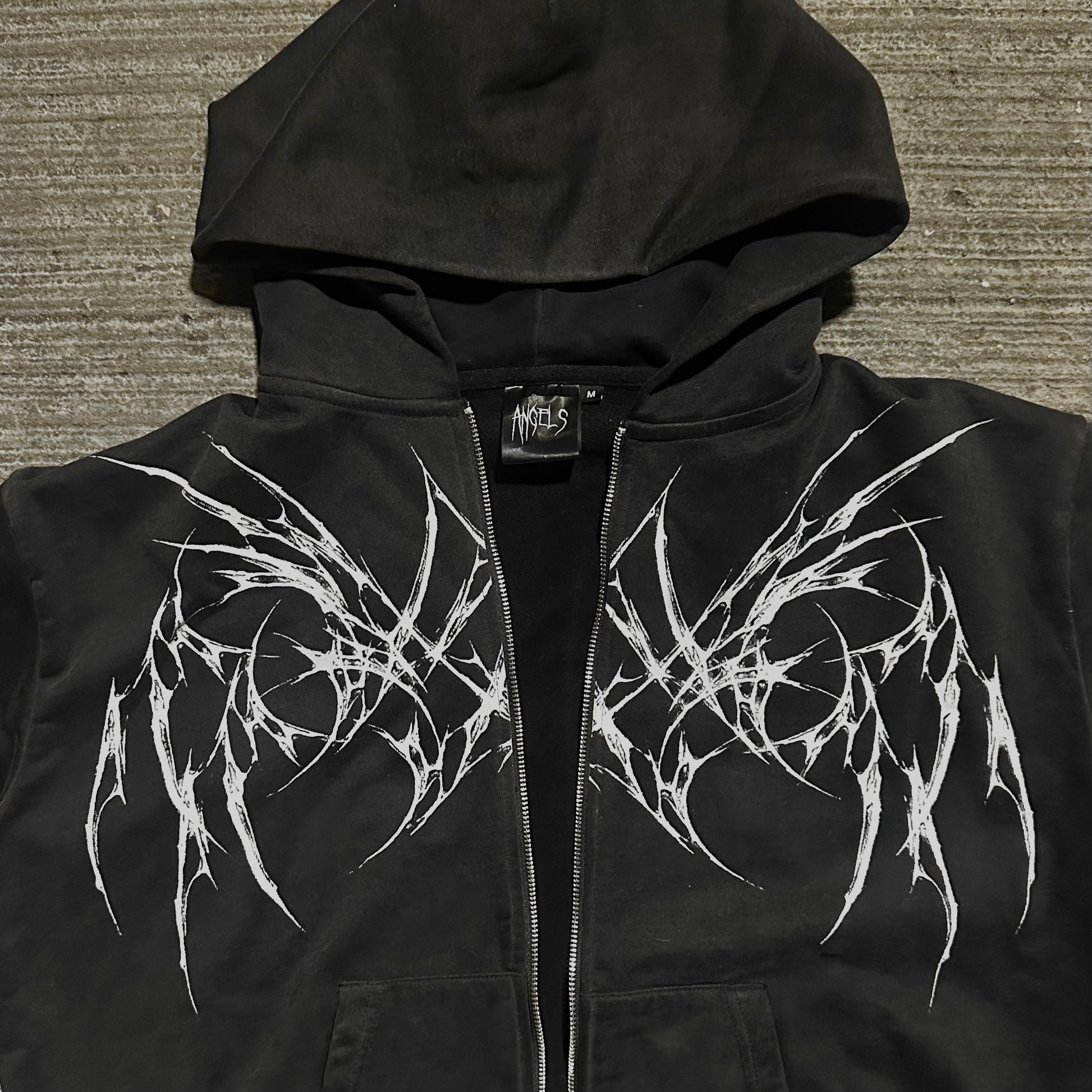 Resurgence Zip-Up (Washed) - Bloody Angels Clothing 