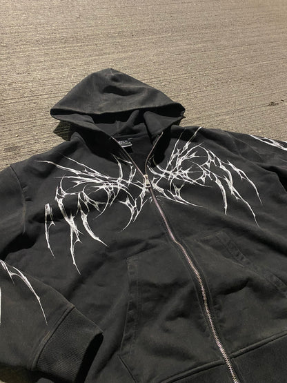 Resurgence Zip-Up (Washed) - Bloody Angels Clothing 