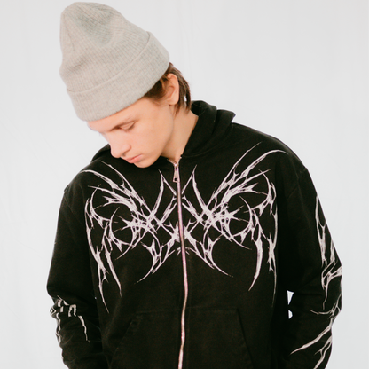 Resurgence Zip-Up (Washed) - Bloody Angels Clothing 