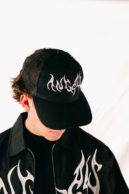 BA Trucker Hat (Black) - Bloody Angels Clothing 