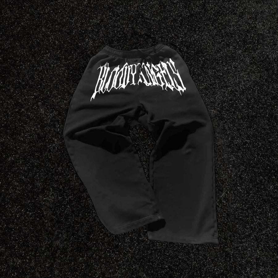 BA Baggy Sweats (Black) - Bloody Angels Clothing 